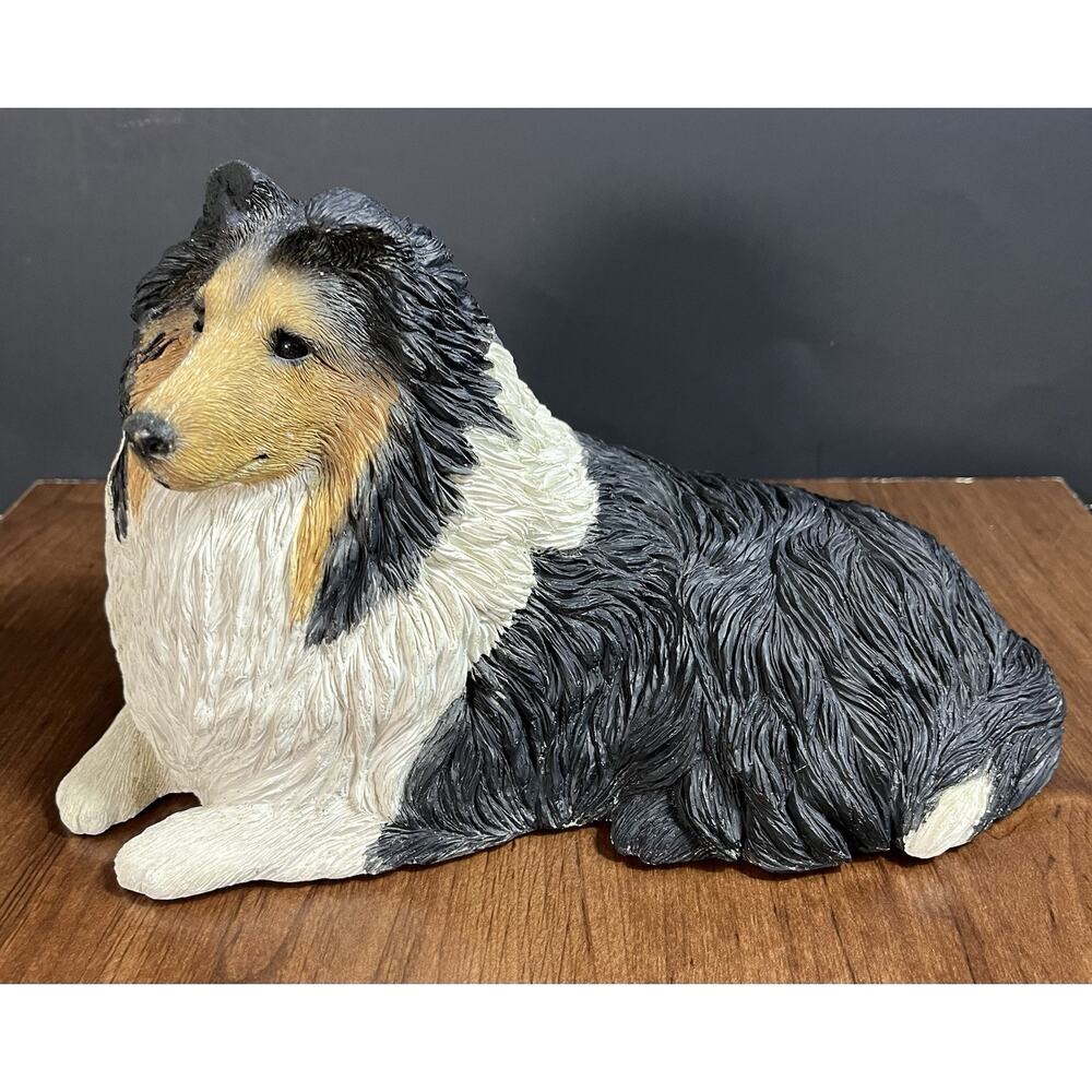 Sandicast 1987 Sculpture Sable Collie Sheltie Dog Statue Figure Sandra Brue - Picture 2 of 11